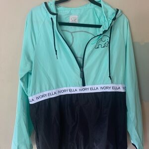 Ivory Ella Quarter Zip Windbreaker